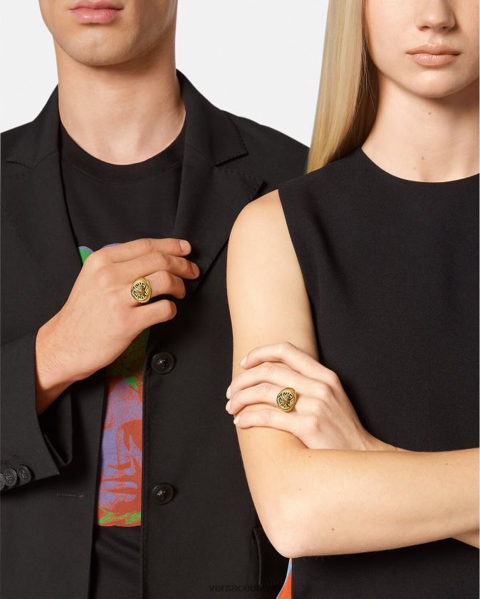 نحيف خاتم ميدوسا اليوناني Versace ذهب 0FVD2J763 مُكَمِّلات