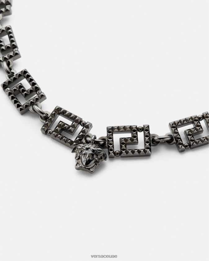 نحيف قلادة يونانية مرصعة Versace فضة 0FVD2J764 مُكَمِّلات