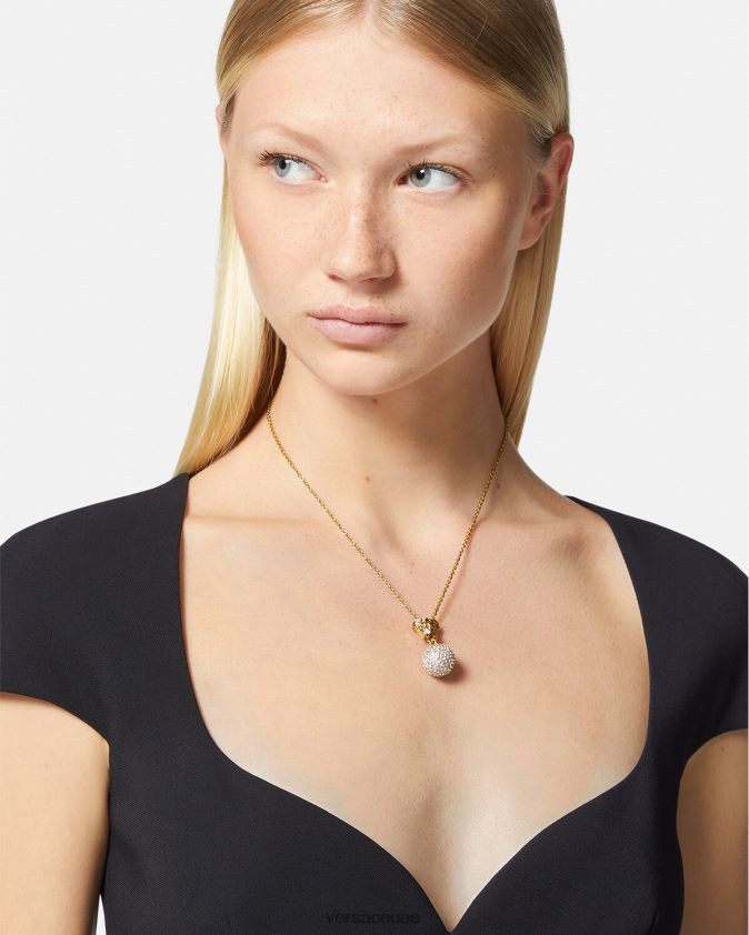 نحيف ميدوسا قلادة الكرة الكريستال Versace ذهب 0FVD2J771 مُكَمِّلات
