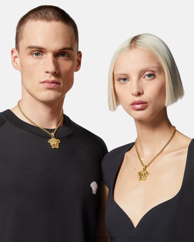 نحيف قلادة كريستال لا ميدوسا Versace ذهب 0FVD2J773 مُكَمِّلات