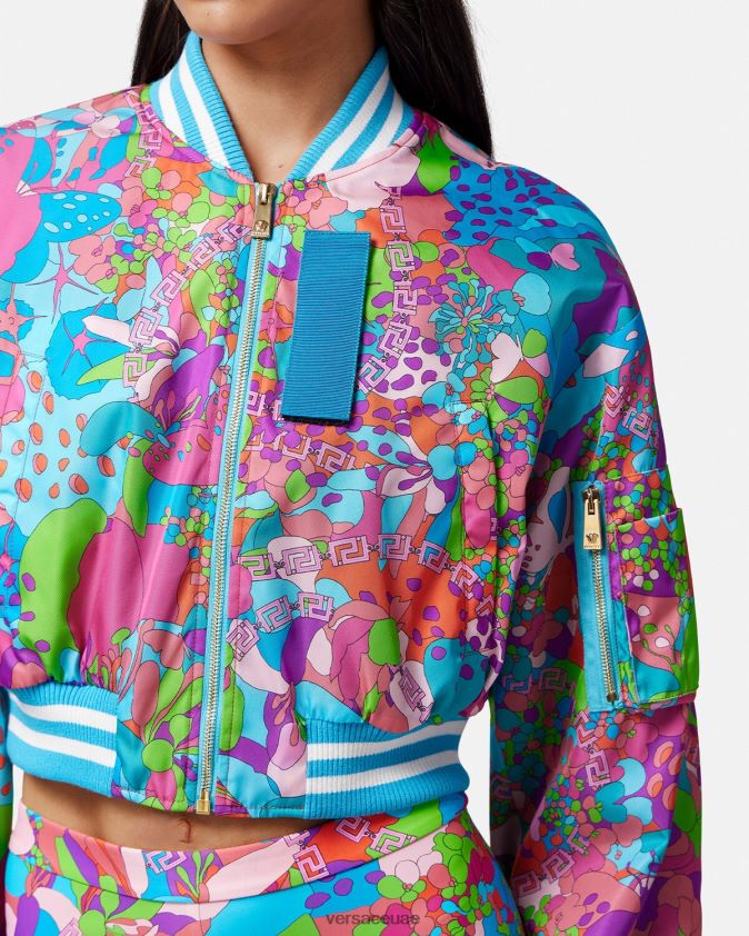 نحيف سترة بومبر صيفية زهرية Versace لون واحد 0FVD2J79 ملابس
