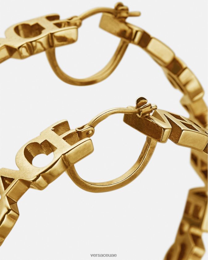 نحيف أقراط حلقية بشعار الماركة Versace ذهب 0FVD2J803 مُكَمِّلات