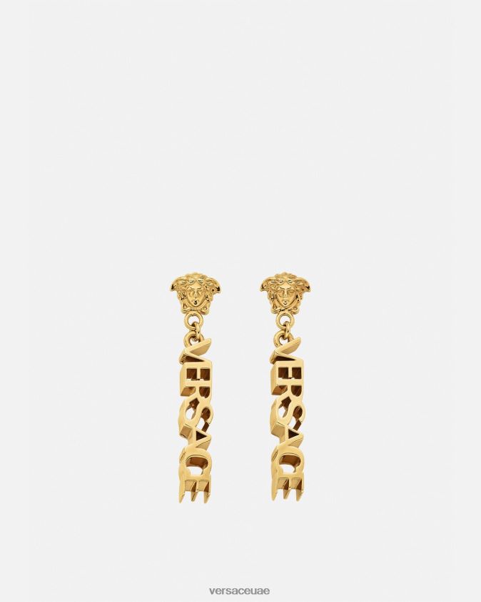 نحيف أقراط متدلية بشعار لا ميدوسا Versace ذهب 0FVD2J804 مُكَمِّلات