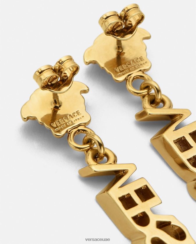 نحيف أقراط متدلية بشعار لا ميدوسا Versace ذهب 0FVD2J804 مُكَمِّلات