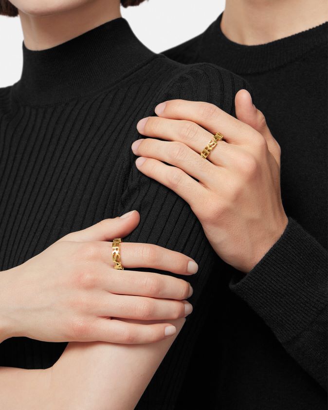 نحيف حلقة الشعار Versace ذهب 0FVD2J805 مُكَمِّلات