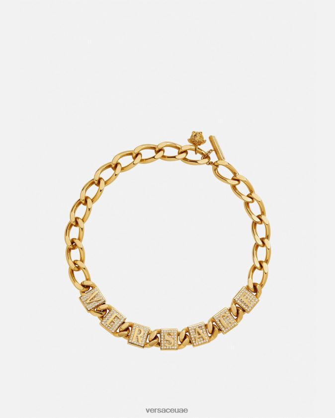 نحيف قلادة بلاط الكريستال Versace ذهب 0FVD2J807 مُكَمِّلات