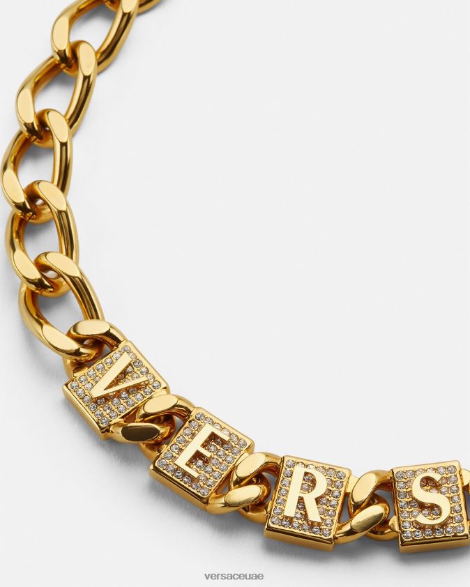 نحيف قلادة بلاط الكريستال Versace ذهب 0FVD2J807 مُكَمِّلات