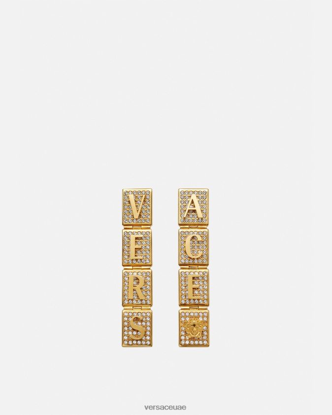 نحيف أقراط بلاط الكريستال Versace ذهب 0FVD2J809 مُكَمِّلات