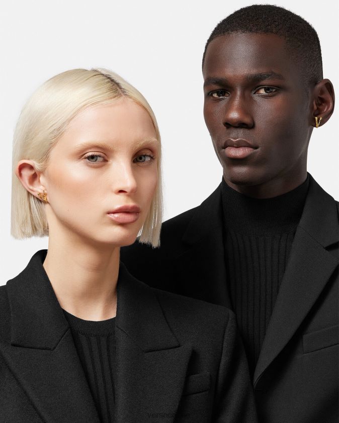 نحيف أقراط فيرتوس Versace ذهب 0FVD2J813 مُكَمِّلات