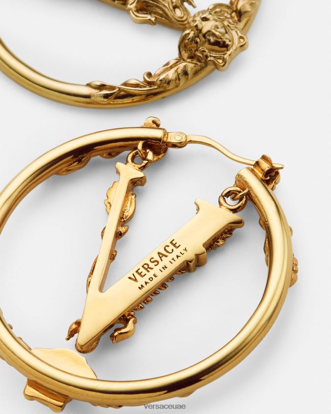نحيف أقراط فيرتوس هوب Versace ذهب 0FVD2J814 مُكَمِّلات