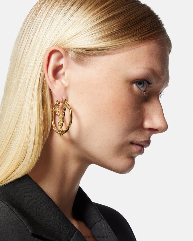 نحيف أقراط فيرتوس هوب Versace ذهب 0FVD2J814 مُكَمِّلات