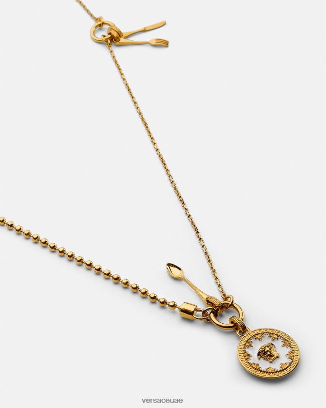 نحيف قلادة أدوات المائدة ميدوسا Versace أبيض 0FVD2J818 مُكَمِّلات