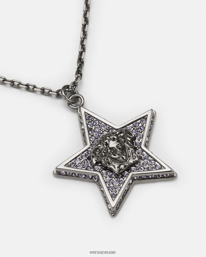 نحيف قلادة المجرة الكريستال Versace رمادي 0FVD2J823 مُكَمِّلات