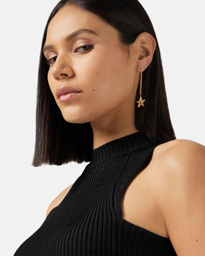 نحيف أقراط المجرة الكريستال Versace ذهب 0FVD2J824 مُكَمِّلات