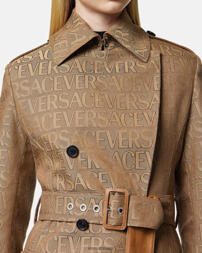 نحيف انحاء معطفا خندق Versace مطبعة 0FVD2J82 ملابس