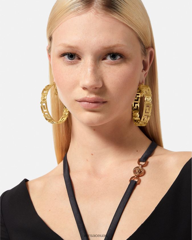 نحيف أقراط ميدوسا اليونانية Versace ذهب 0FVD2J832 مُكَمِّلات