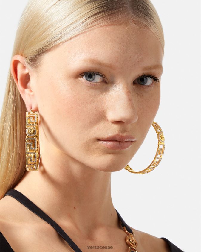 نحيف أقراط كريستال يونانية Versace ذهب 0FVD2J835 مُكَمِّلات