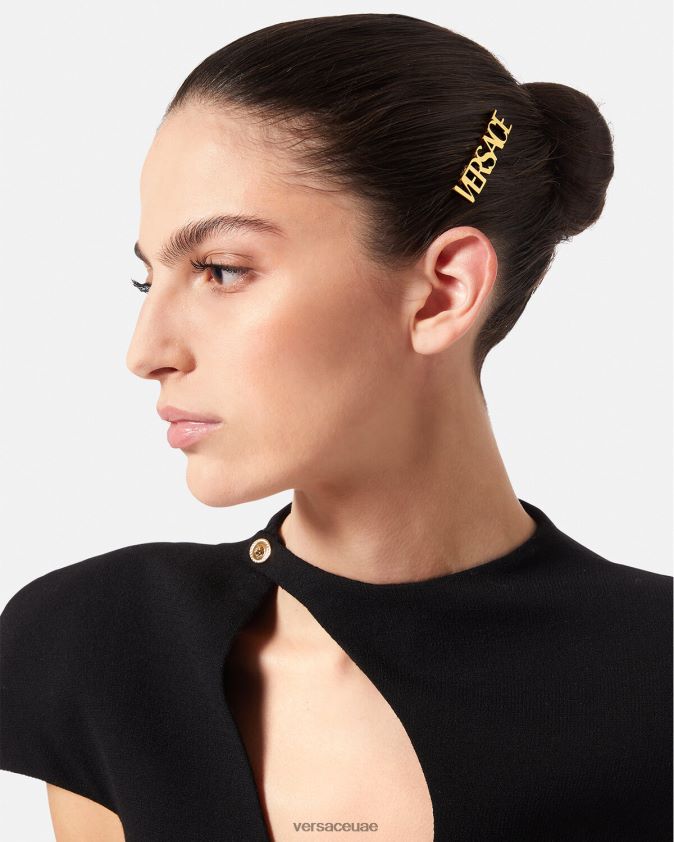 نحيف مشبك شعر على اليسار بشعار الماركة Versace ذهب 0FVD2J849 مُكَمِّلات