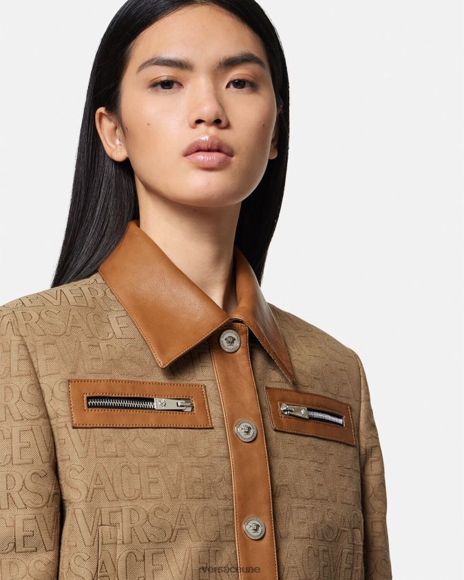 نحيف كل انحاء سترة بلوسون Versace مطبعة 0FVD2J85 ملابس