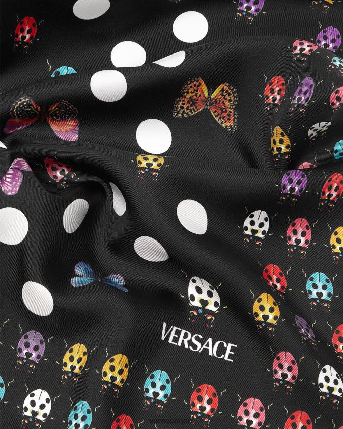 نحيف الفراشات الحرير فولارد Versace مطبعة 0FVD2J862 مُكَمِّلات