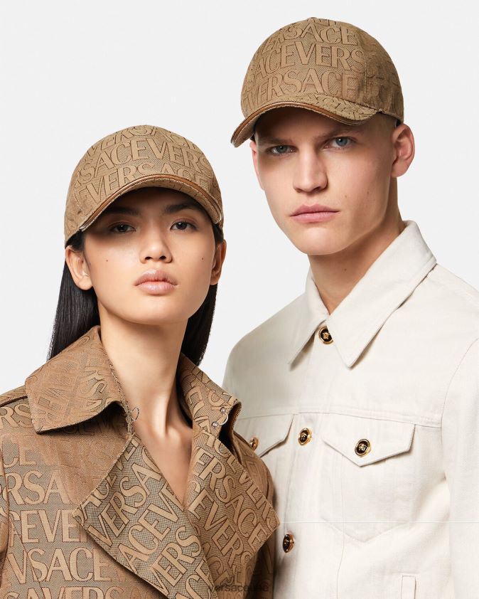 نحيف انحاء قبعة البيسبول Versace بني 0FVD2J868 مُكَمِّلات
