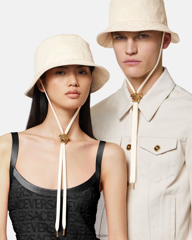 نحيف قبعة دلو صورة ظلية الباروك Versace اللون البيج 0FVD2J870 مُكَمِّلات