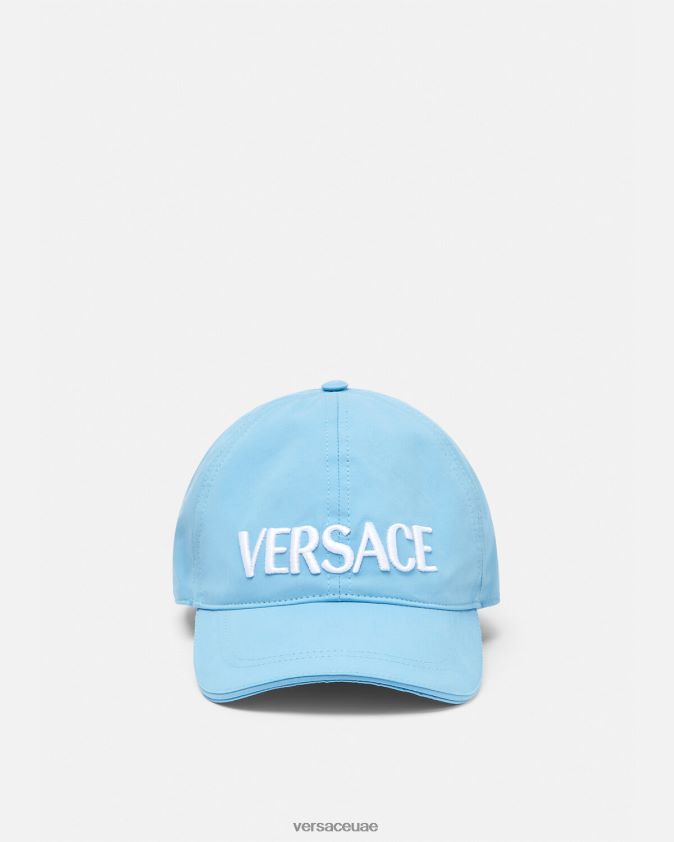 نحيف قبعة بيسبول بشعار الماركة Versace أزرق فاتح 0FVD2J872 مُكَمِّلات