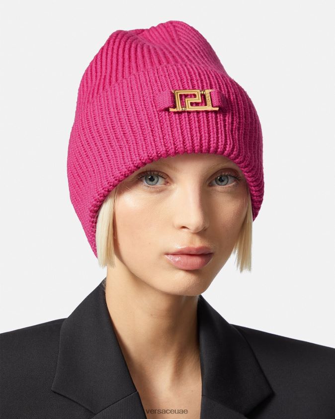 نحيف قبعة مضلعة يونانية Versace ضارب الى الحمرة 0FVD2J877 مُكَمِّلات