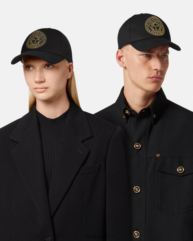 نحيف قبعة بيسبول ميدوسا مرصعة Versace أسود 0FVD2J881 مُكَمِّلات