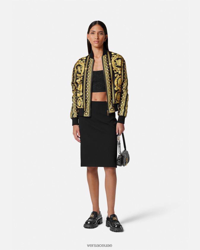 نحيف سترة باروكو بومبر ذات وجهين Versace مطبعة 0FVD2J88 ملابس