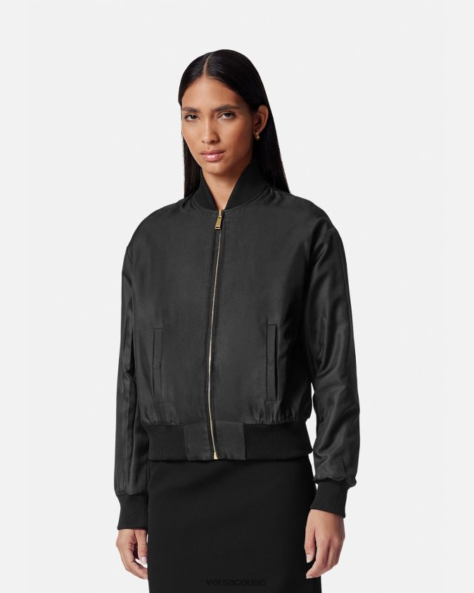 نحيف سترة باروكو بومبر ذات وجهين Versace مطبعة 0FVD2J88 ملابس
