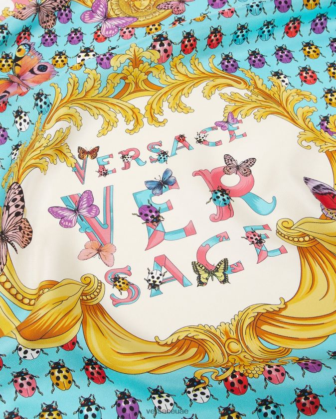 نحيف الفراشات فولارد حرير كبير Versace مطبعة 0FVD2J890 مُكَمِّلات