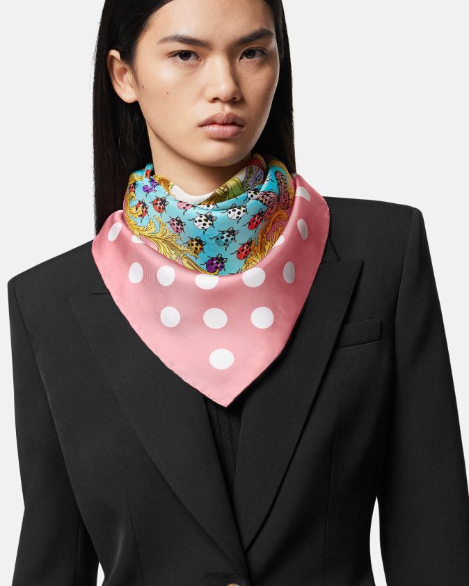 نحيف الفراشات فولارد حرير كبير Versace مطبعة 0FVD2J890 مُكَمِّلات