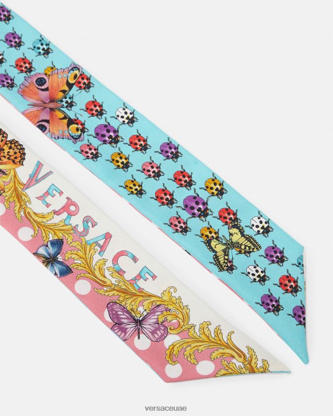 نحيف ربطة عنق وشاح الفراشات Versace مطبعة 0FVD2J893 مُكَمِّلات
