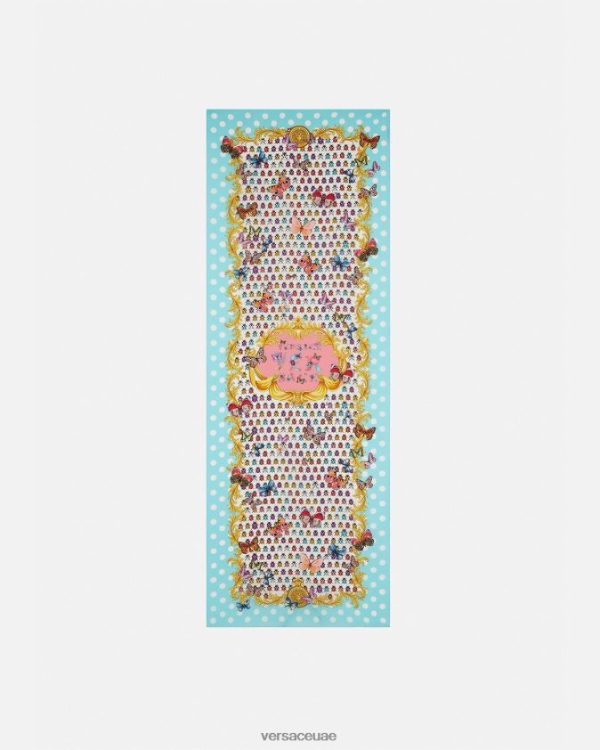 نحيف وشاح حرير الفراشات Versace مطبعة 0FVD2J894 مُكَمِّلات