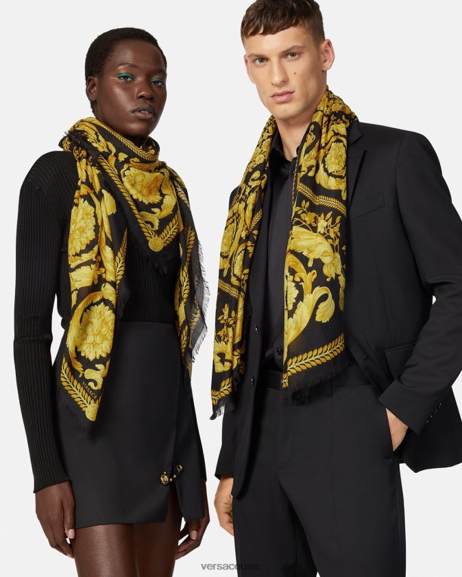 نحيف شال من مزيج الكشمير الباروكي Versace مطبعة 0FVD2J900 مُكَمِّلات