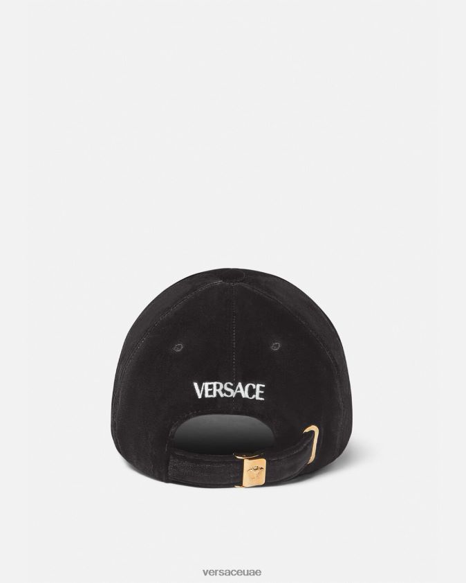نحيف قبعة بيسبول مخملية Versace أسود 0FVD2J911 مُكَمِّلات