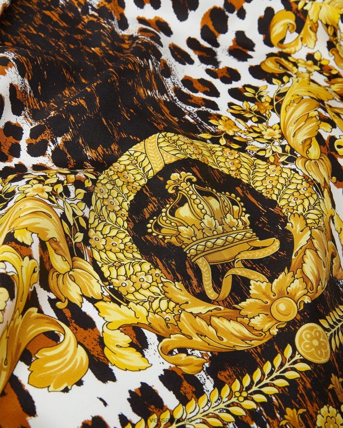 نحيف وشاح حريري كبير من الباروك البري Versace ذهب 0FVD2J917 مُكَمِّلات