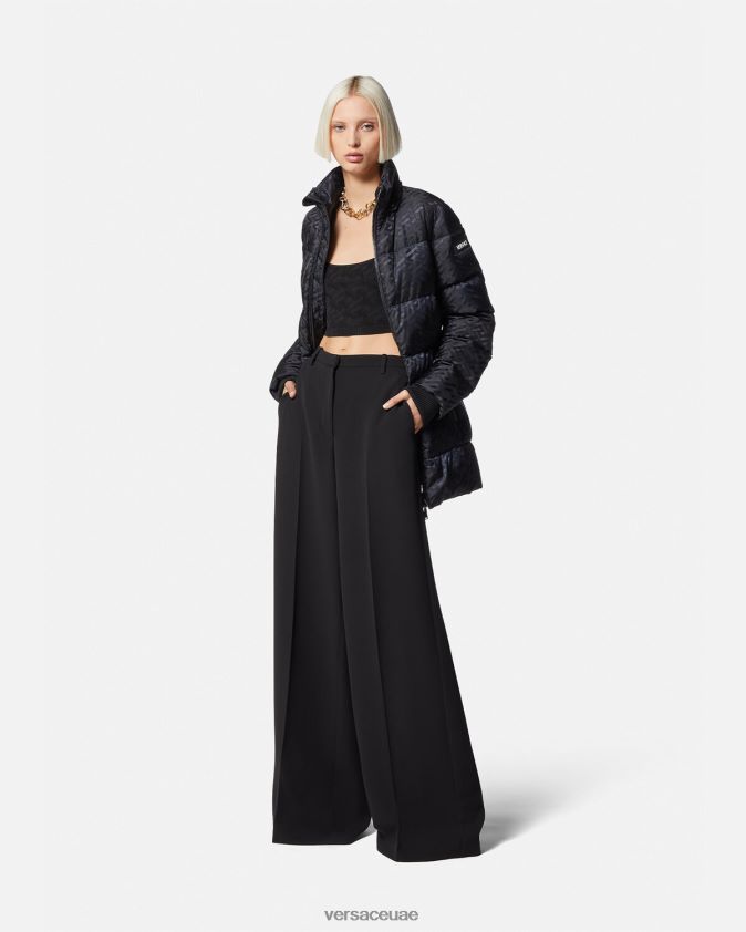 نحيف سترة منتفخة من لا غريكا Versace أسود 0FVD2J95 ملابس