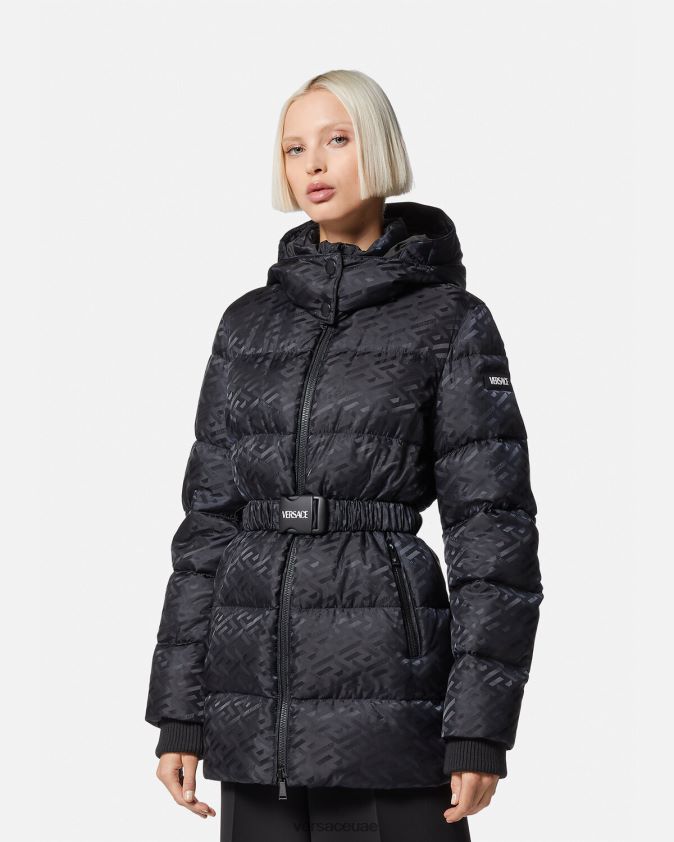 نحيف سترة منتفخة من لا غريكا Versace أسود 0FVD2J95 ملابس