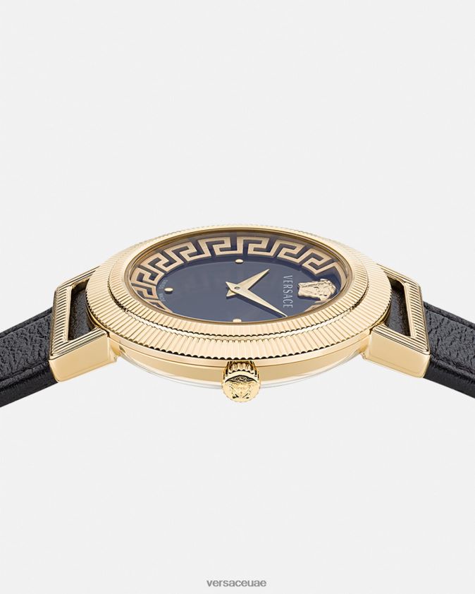 نحيف ساعة يونانية أنيقة Versace الذهب الأسود 0FVD2J960 مُكَمِّلات