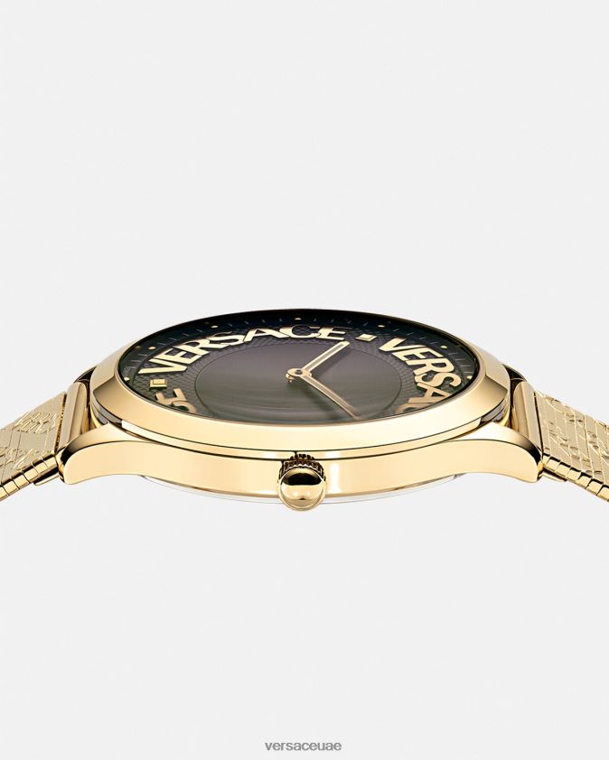 نحيف ساعة هالة الشعار Versace ذهب 0FVD2J970 مُكَمِّلات