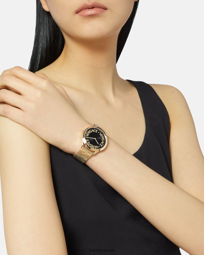 نحيف ساعة هالة الشعار Versace ذهب 0FVD2J970 مُكَمِّلات