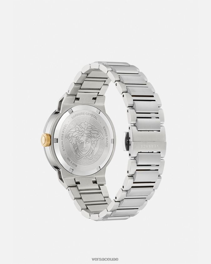 نحيف ساعة ميدوسا اللانهائية Versace فضة 0FVD2J976 مُكَمِّلات