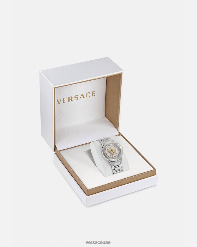 نحيف ساعة ميدوسا اللانهائية Versace فضة 0FVD2J976 مُكَمِّلات