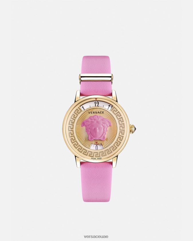 نحيف ساعة ميدوسا أيقونة Versace لون القرنفل 0FVD2J983 مُكَمِّلات