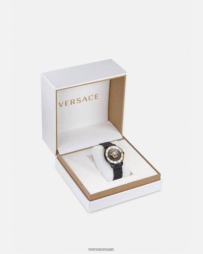 نحيف ساعة لا ميدوسا Versace أسود 0FVD2J984 مُكَمِّلات