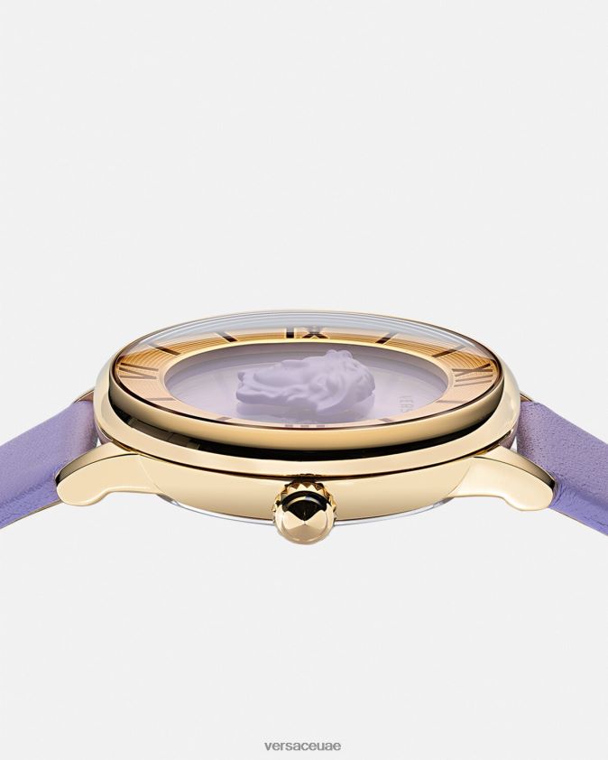 نحيف ساعة لا ميدوسا Versace أرجواني 0FVD2J985 مُكَمِّلات