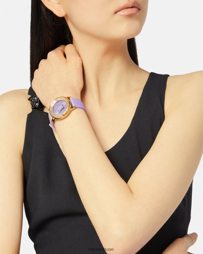 نحيف ساعة لا ميدوسا Versace أرجواني 0FVD2J985 مُكَمِّلات
