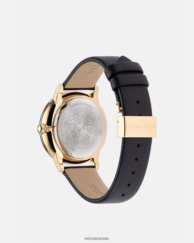 نحيف ساعة لا ميدوسا Versace أسود 0FVD2J986 مُكَمِّلات